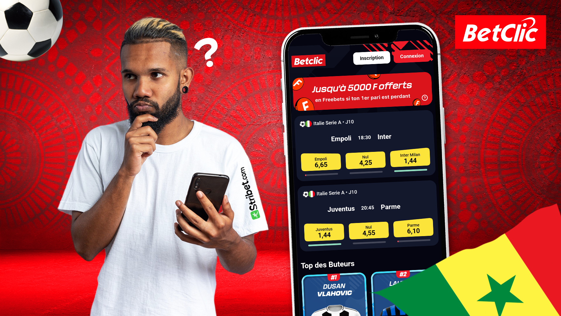 Les fonctionnalités de Betclic Sénégal apk