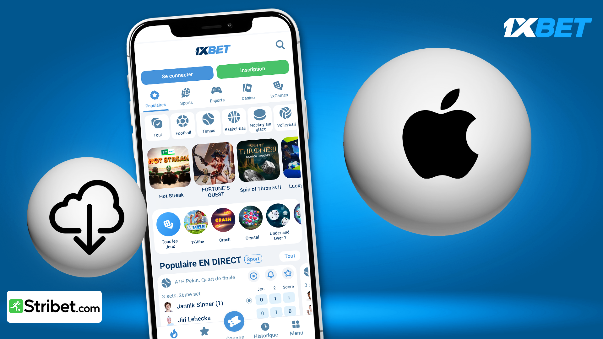 Comment télécharger 1xbet APK sur iPhone ?