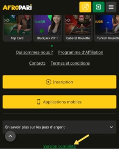 Choisir une version de l'application AfroPari apk à télécharger