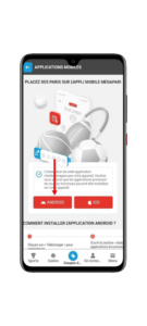télécharger l’application MegaPari sur Android
