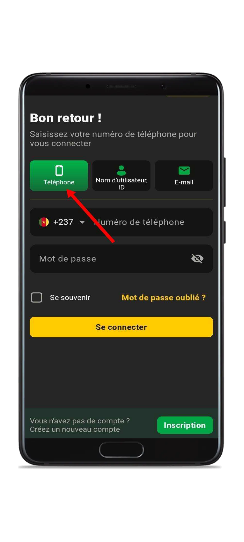 Choisir votre méthode de connexion