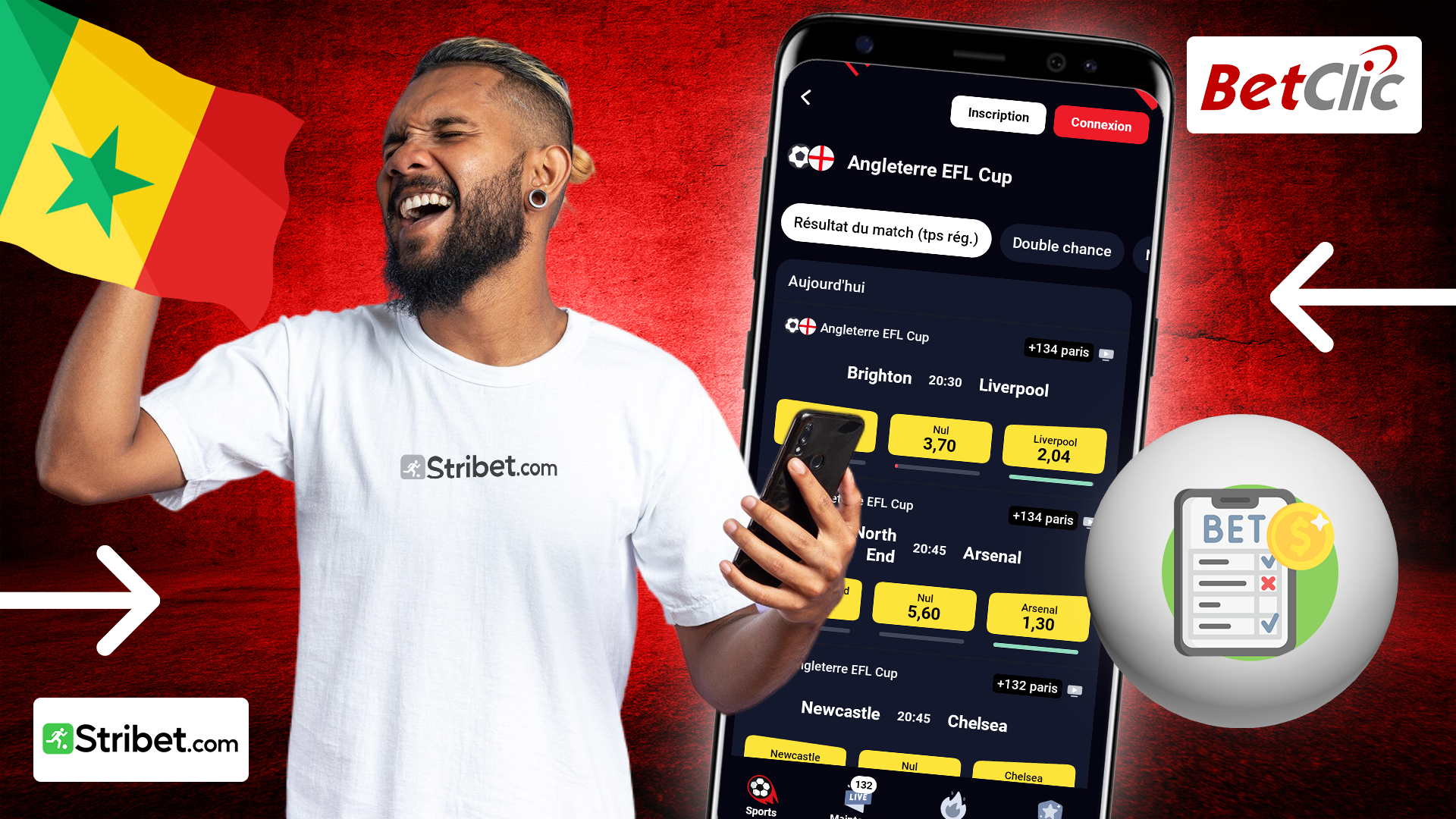 Comment parier sur Betclic Sénégal APK 