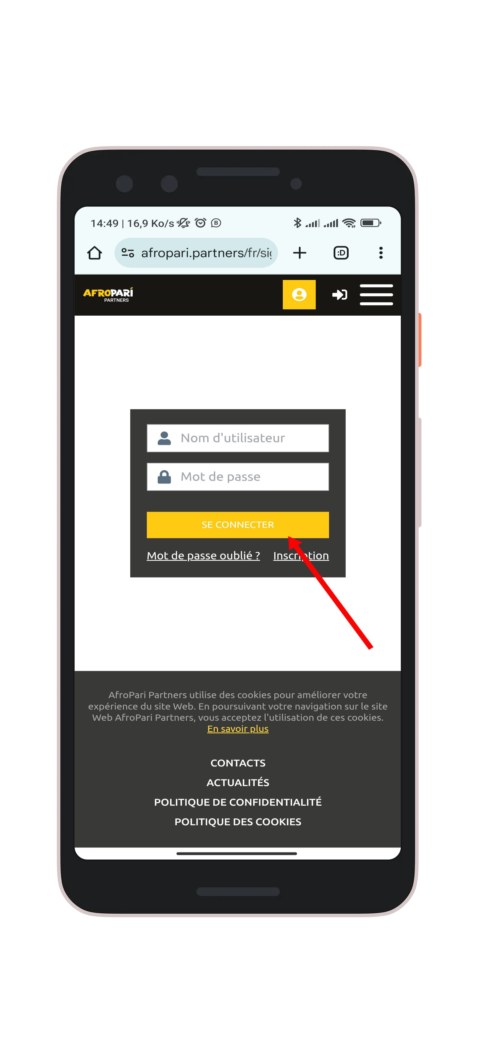 Remplir le formulaire