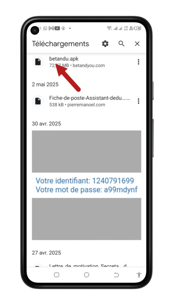 Lancer l'installation de Betandyou