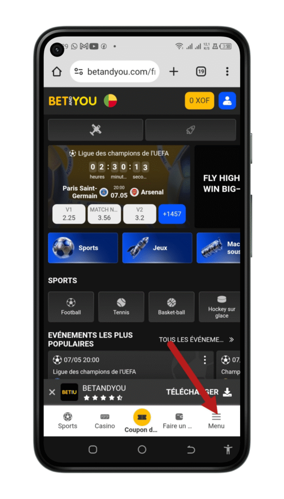 Acceder au site officiel