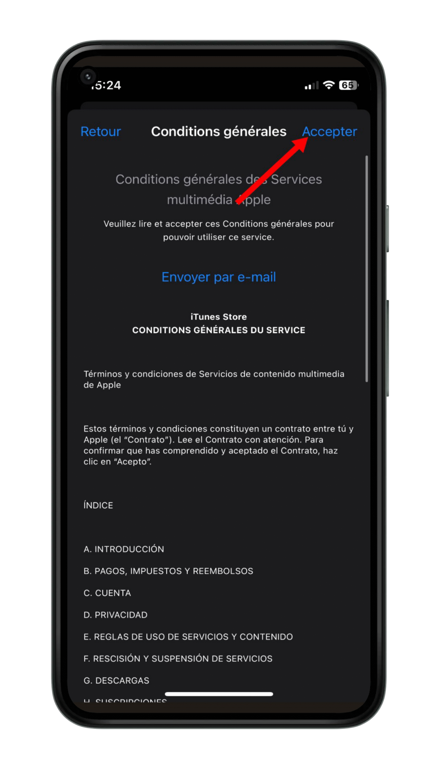 Installer la version iOS sur votre iPhone