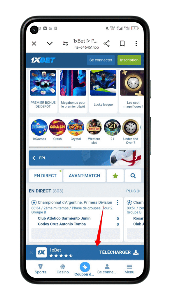 Télécharger l'application 1xbet