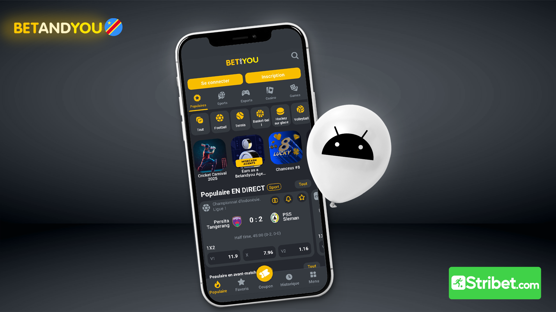 Comment télécharger Betandyou APK sur Android et iOS iPhone ?