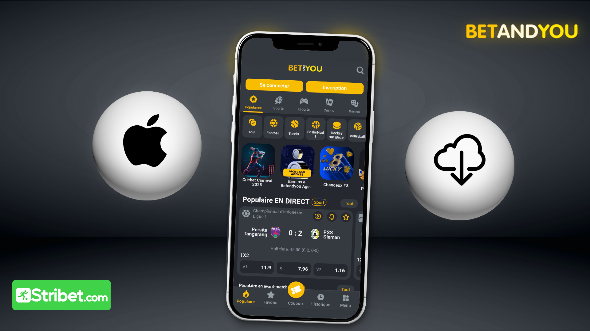 Comment télécharger Betandyou iOS