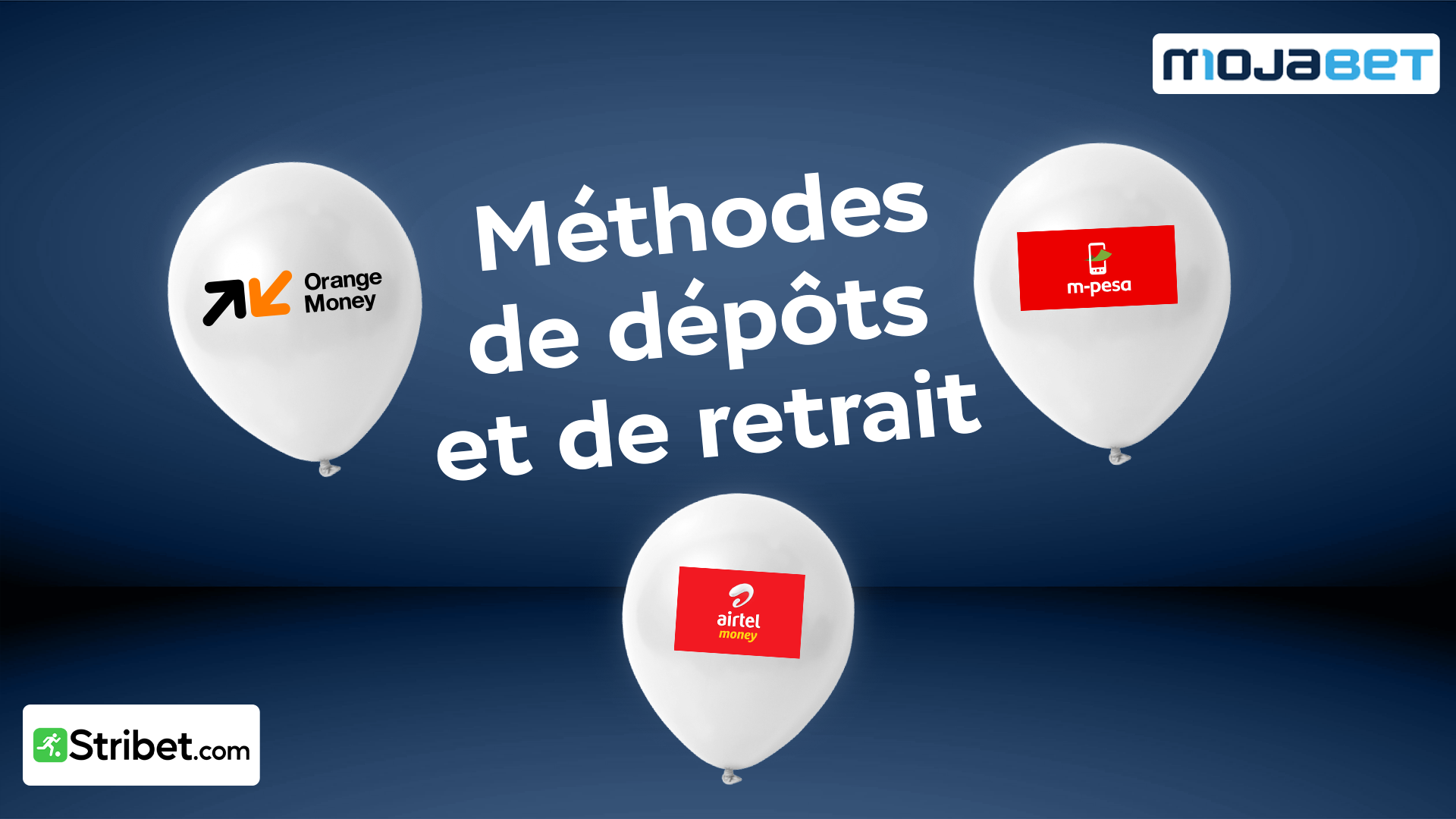 Les méthodes de dépôts et de retrait sur Mojabet