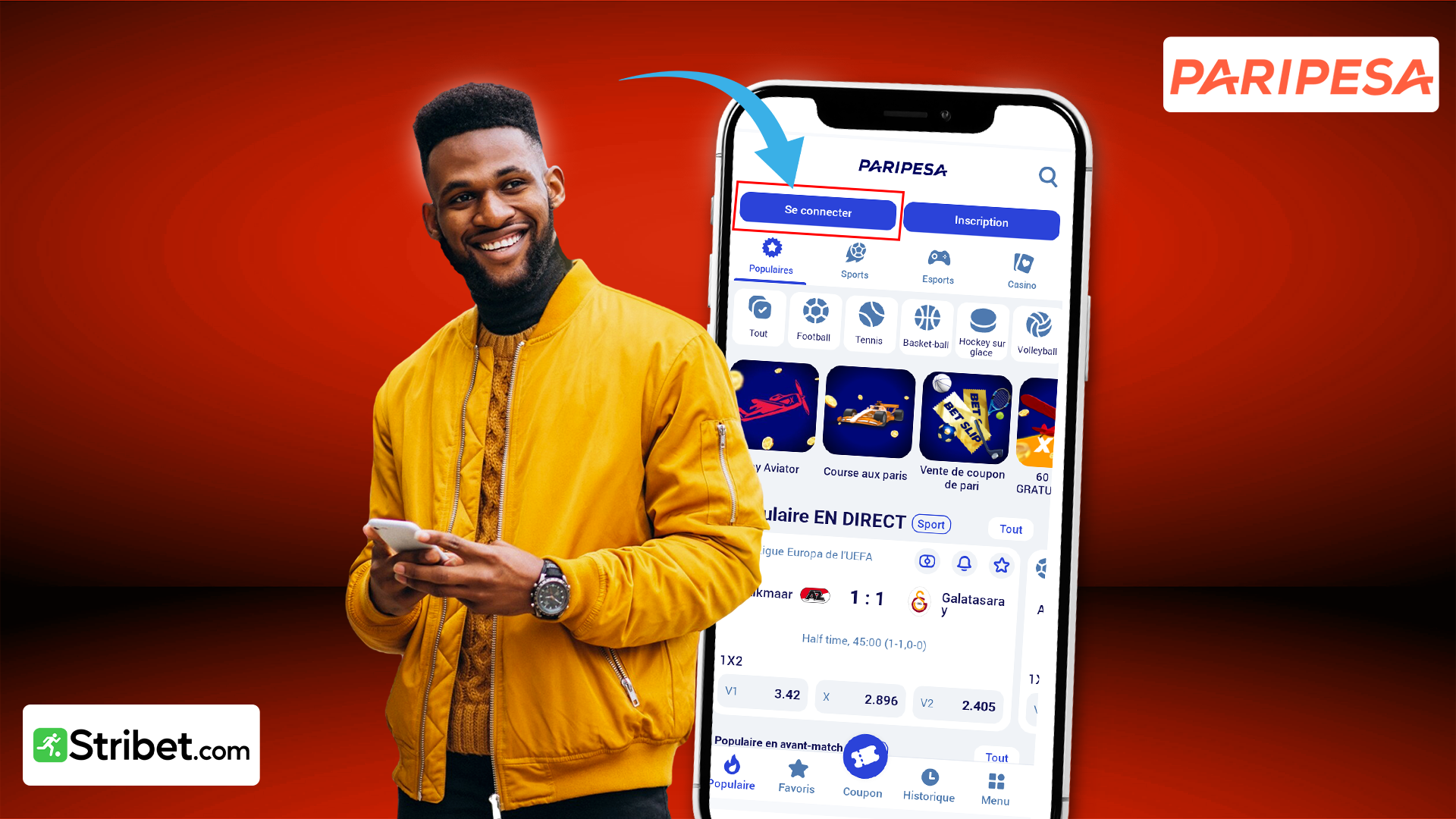 Paripesa connexion : comment se connecter ? 