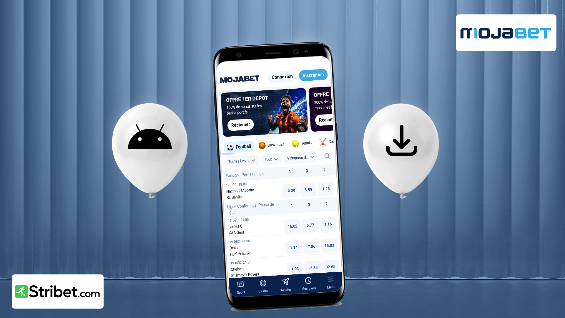 Comment télécharger Mojabet apk ?