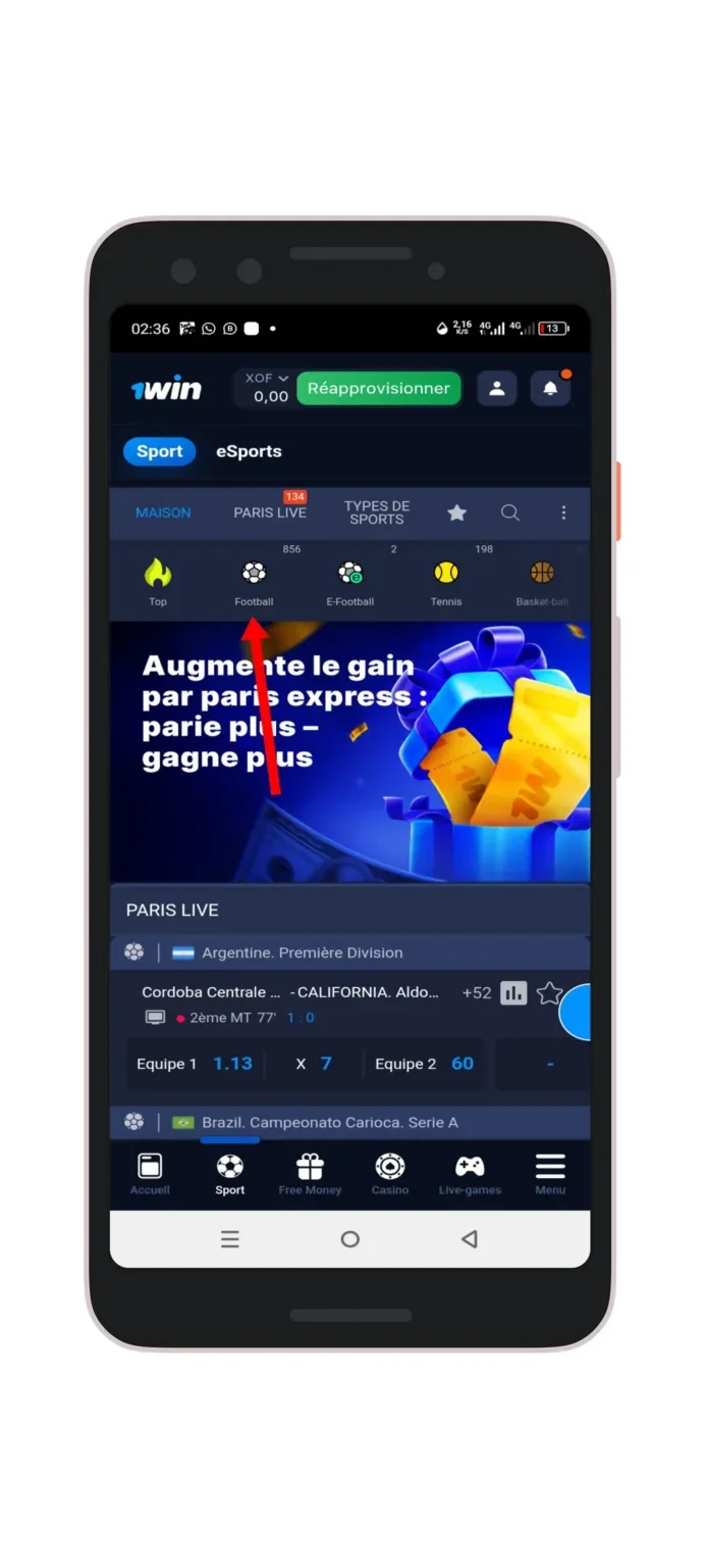 Choisir un ou plusieurs événements