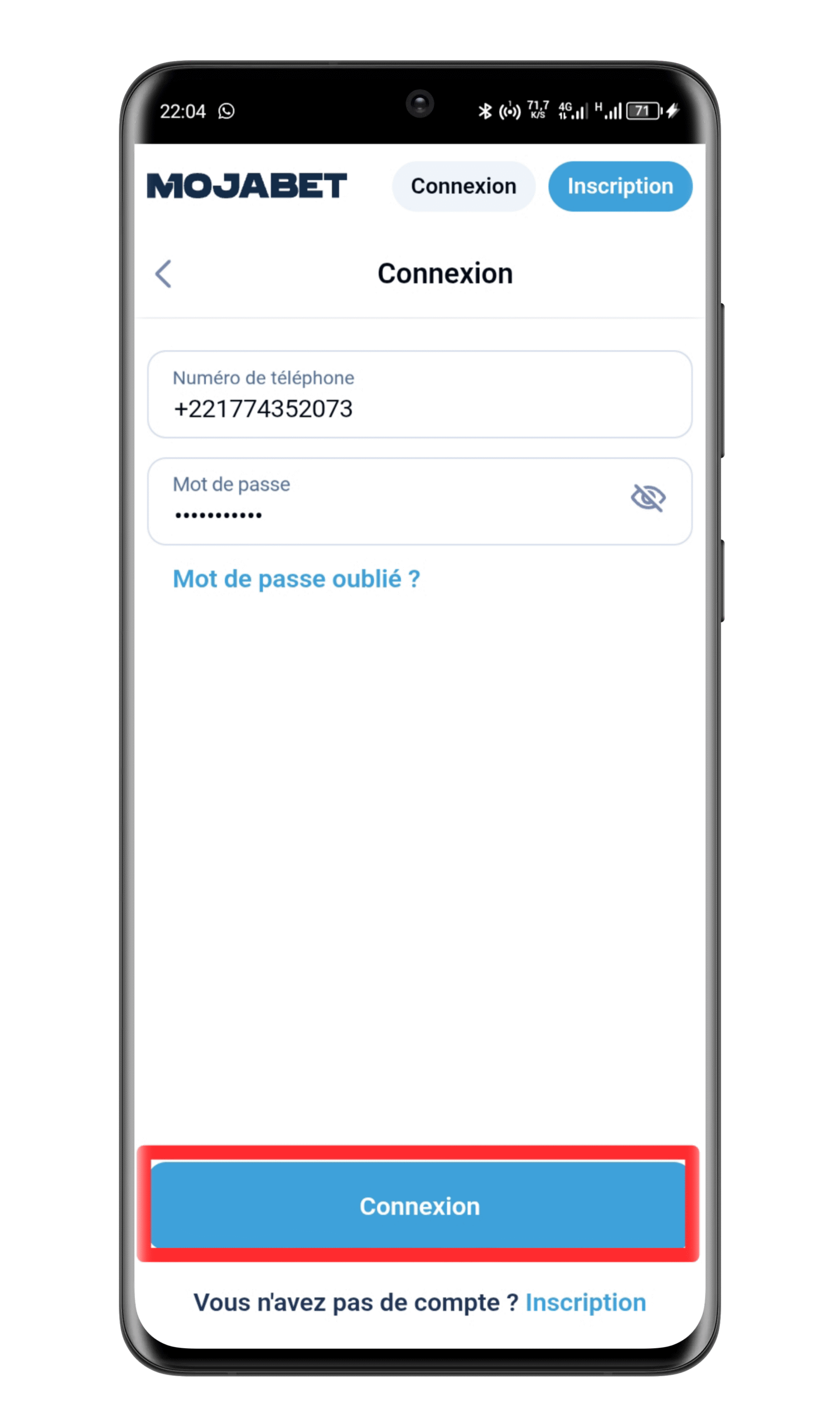 Accédez à votre compte