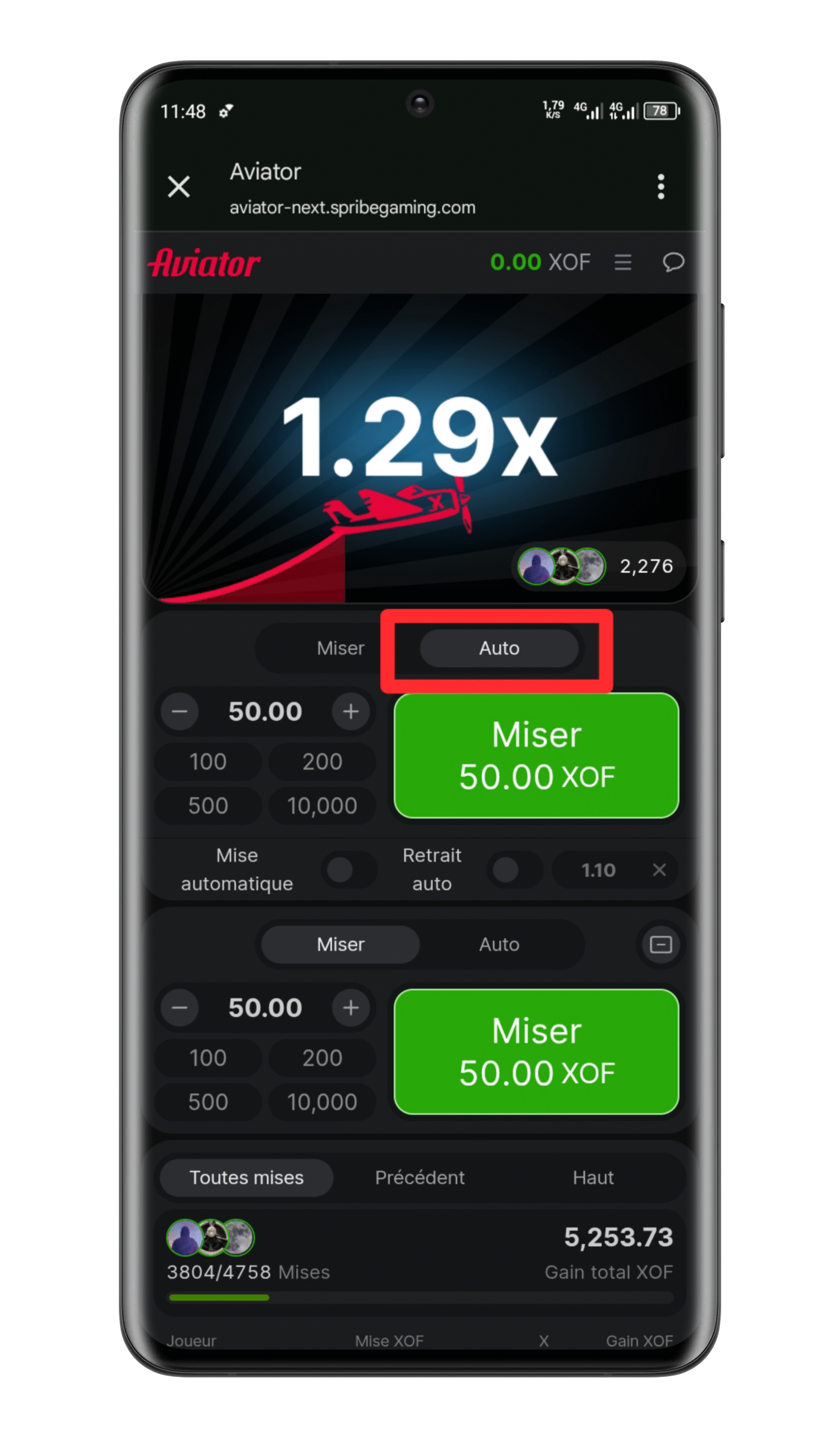 Préparez votre mise