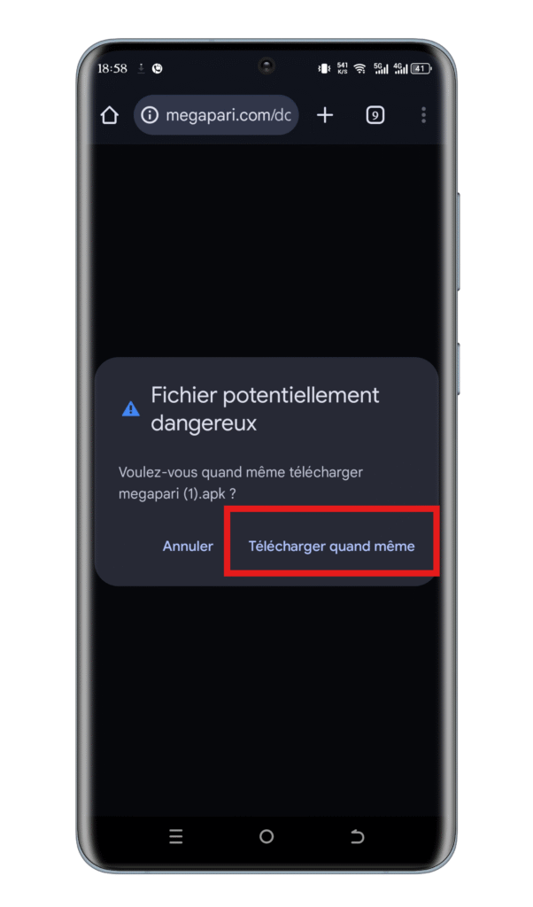 Télécharger le fichier Megapari Apk