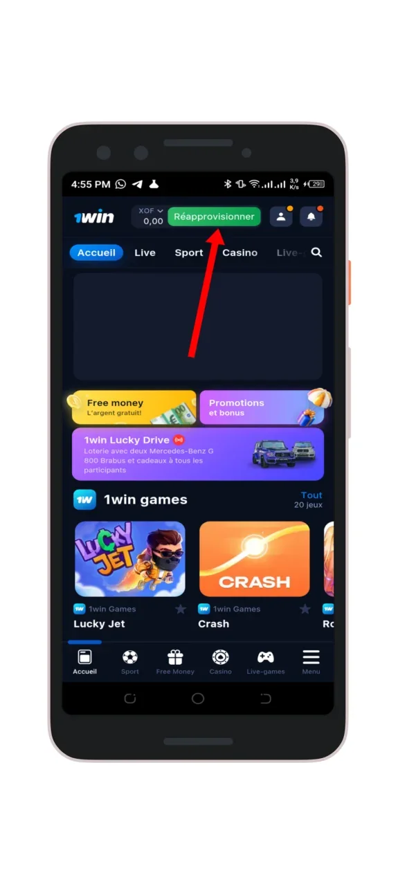 Effectuer un dépôt