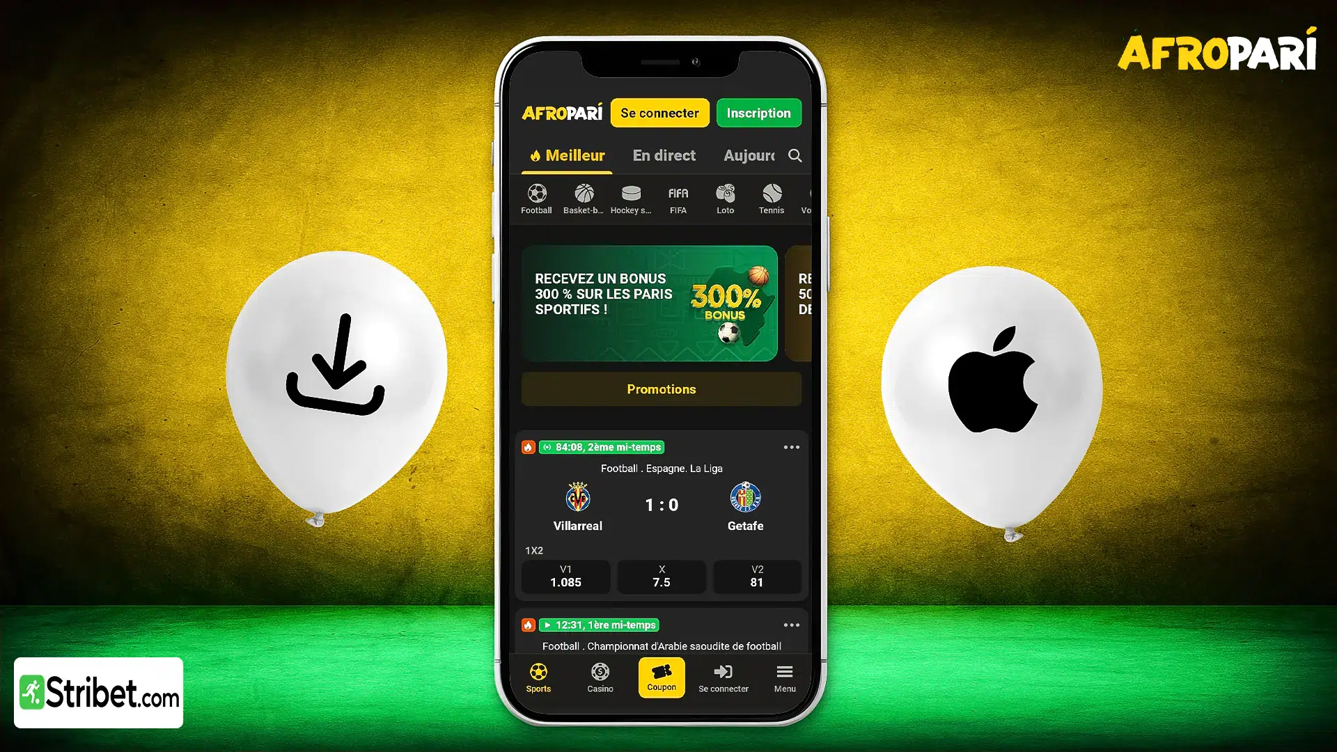 Comment télécharger l'application Afropari sur iPhone (iOS)
