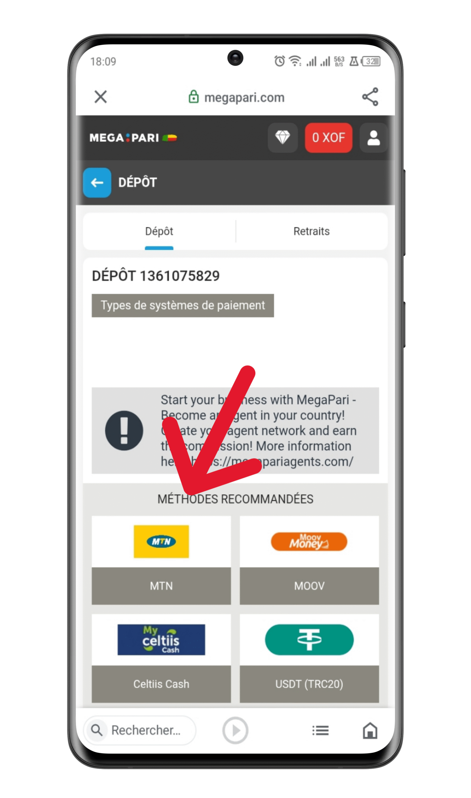  Choisissez un moyen de paiement 
