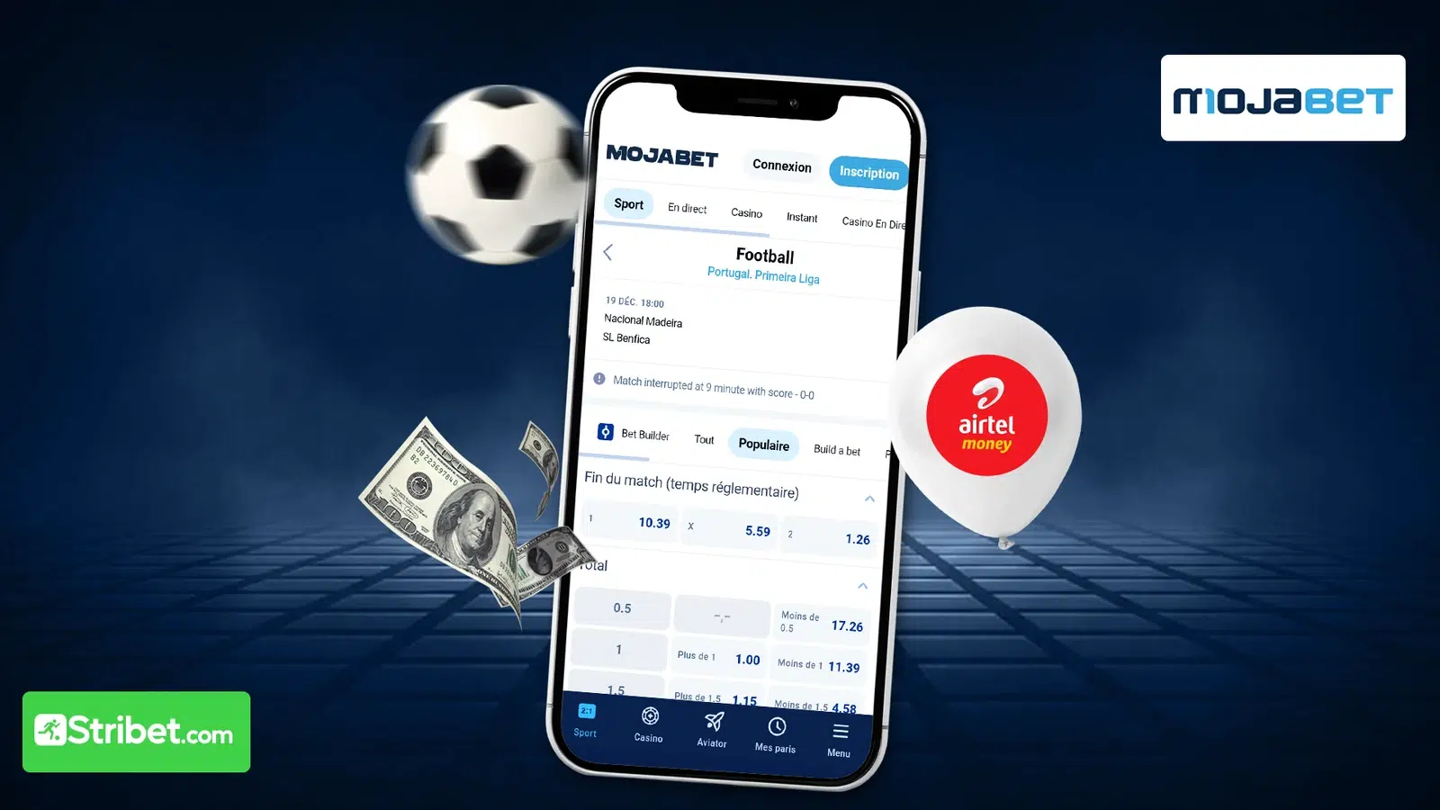 Comment placer son premier pari après dépôt via Airtel Money