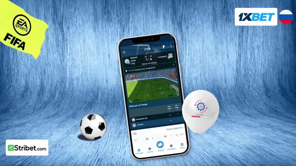 Comment faire la mise à jour de 1xbet Russe FIFA 22 Apk ?