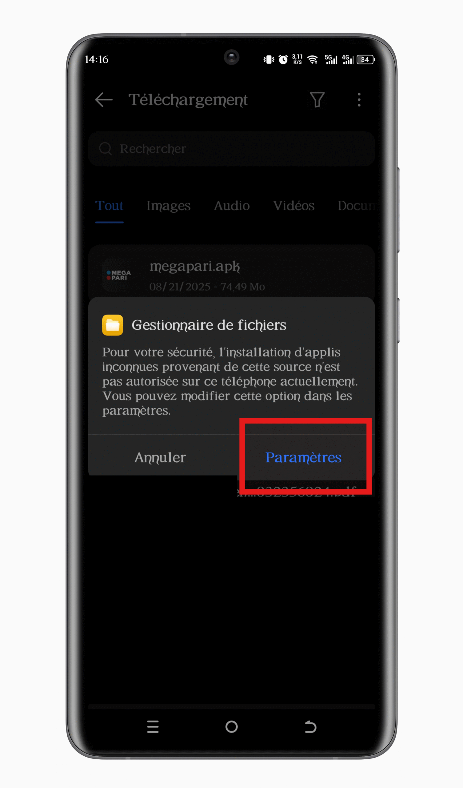 Autoriser l’installation