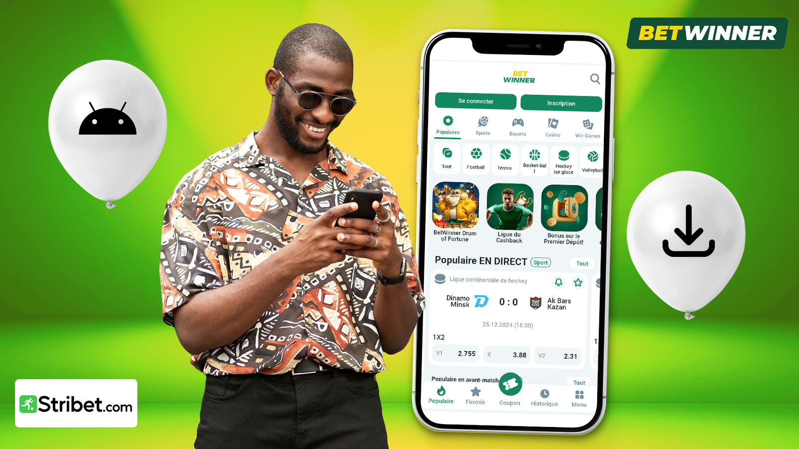 Comment télécharger betwinner apk pour Android ?