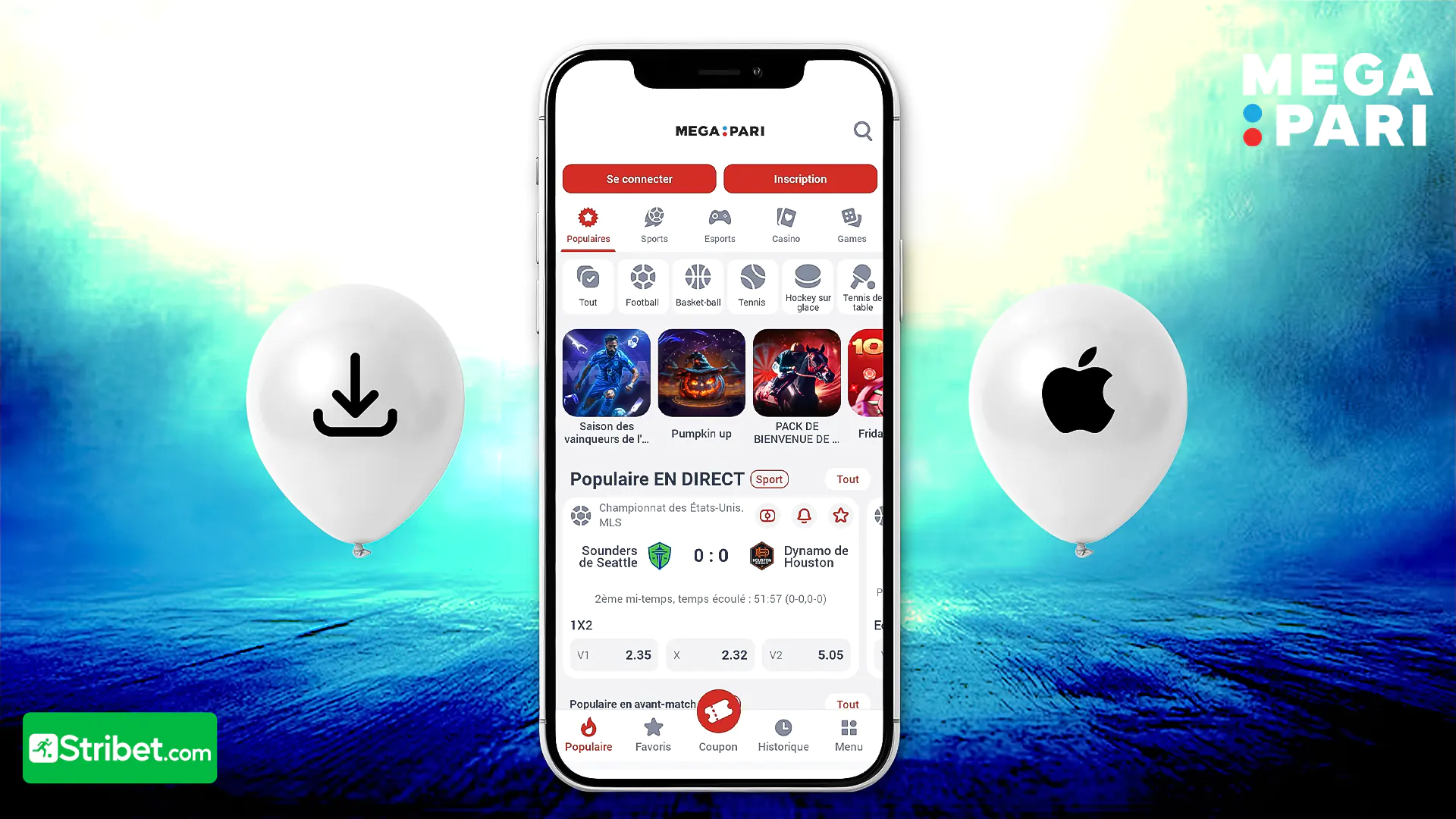 Comment télécharger Megapari sur iPhone