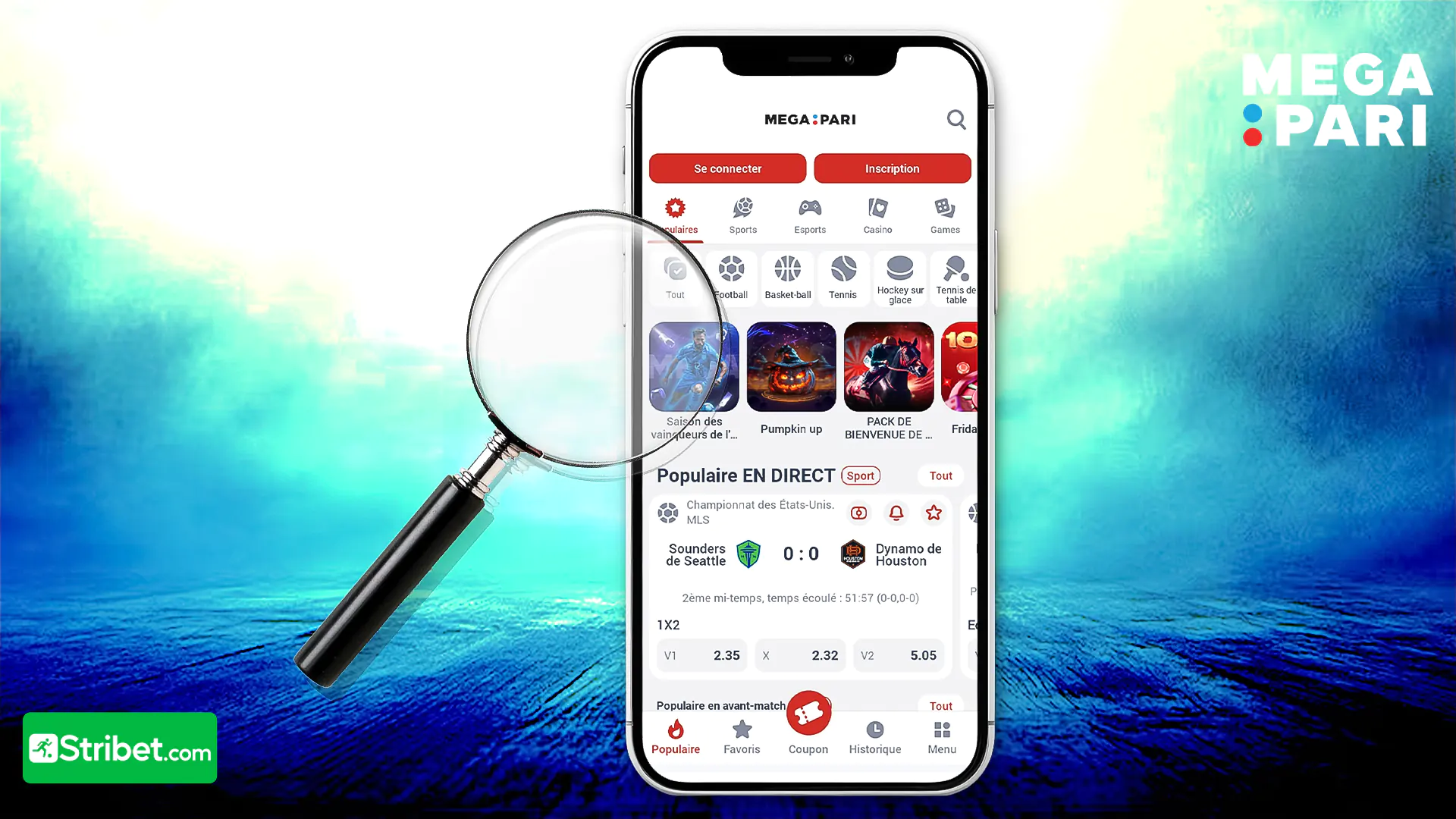 Examen de l'application Megapari