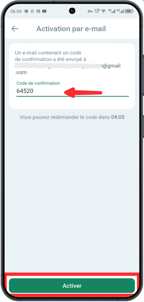 Activez votre compte