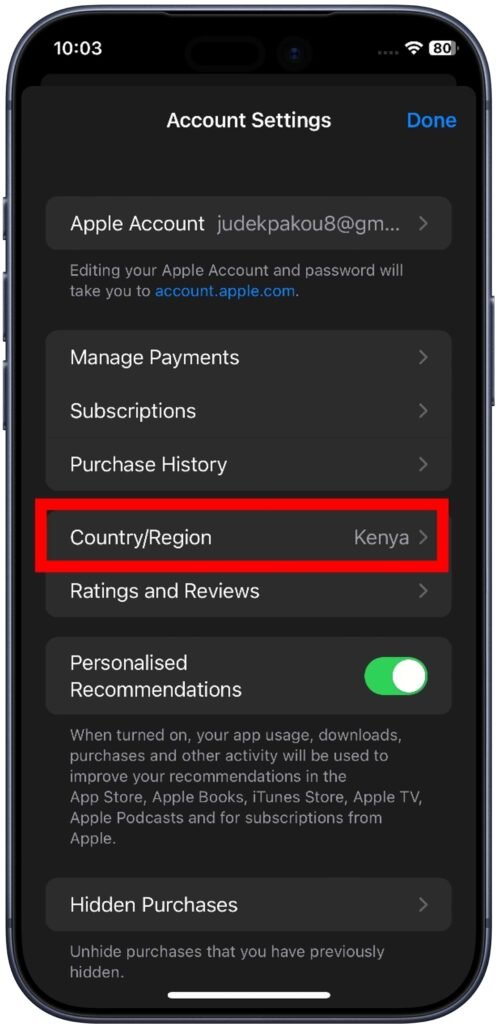 Démarrer le changement de localisation