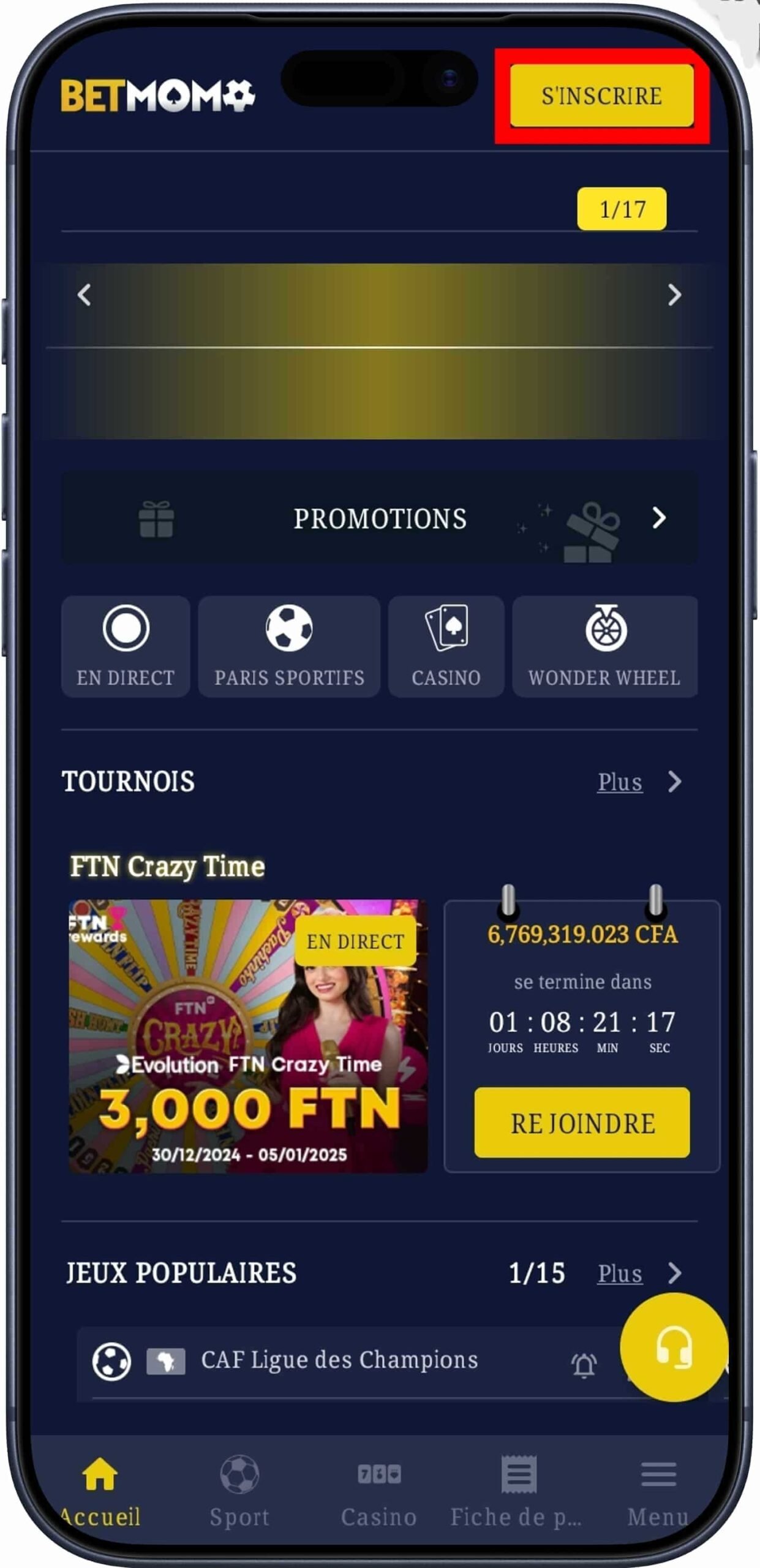 Accéder à l’application mobile