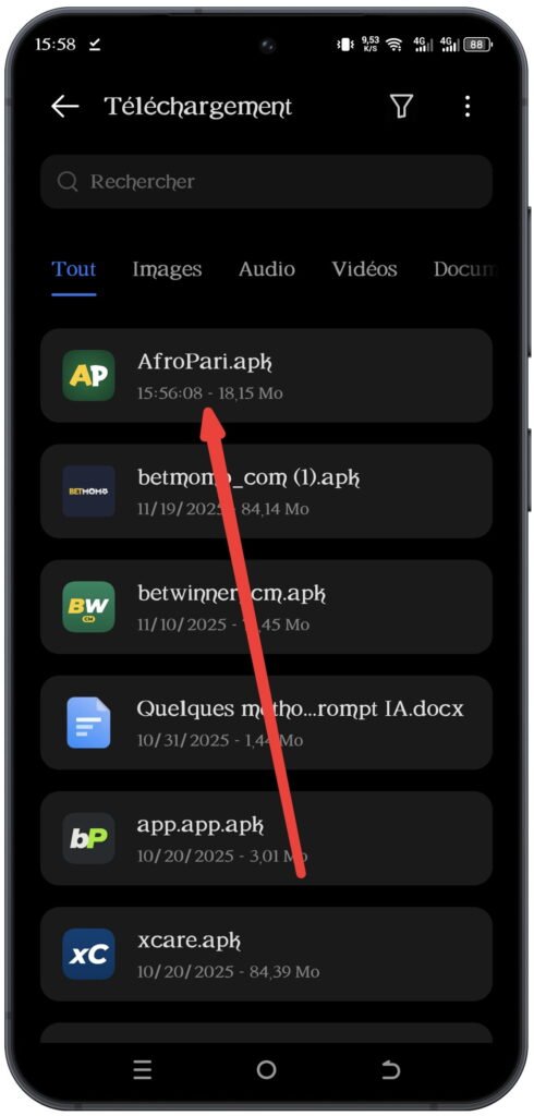 Ouvrez AfroPari Apk