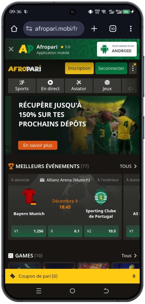 Rendez-vous sur le site officiel d’AfroPari