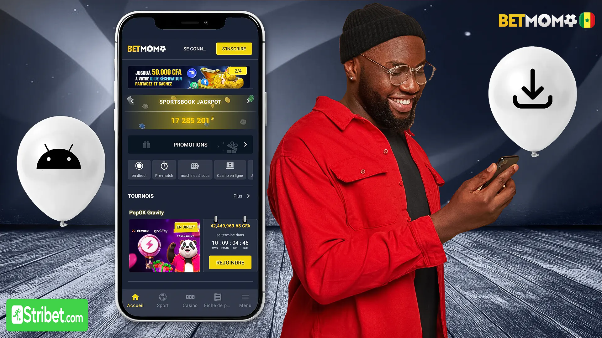 Étape pour télécharger Betmomo SN Apk sur Android