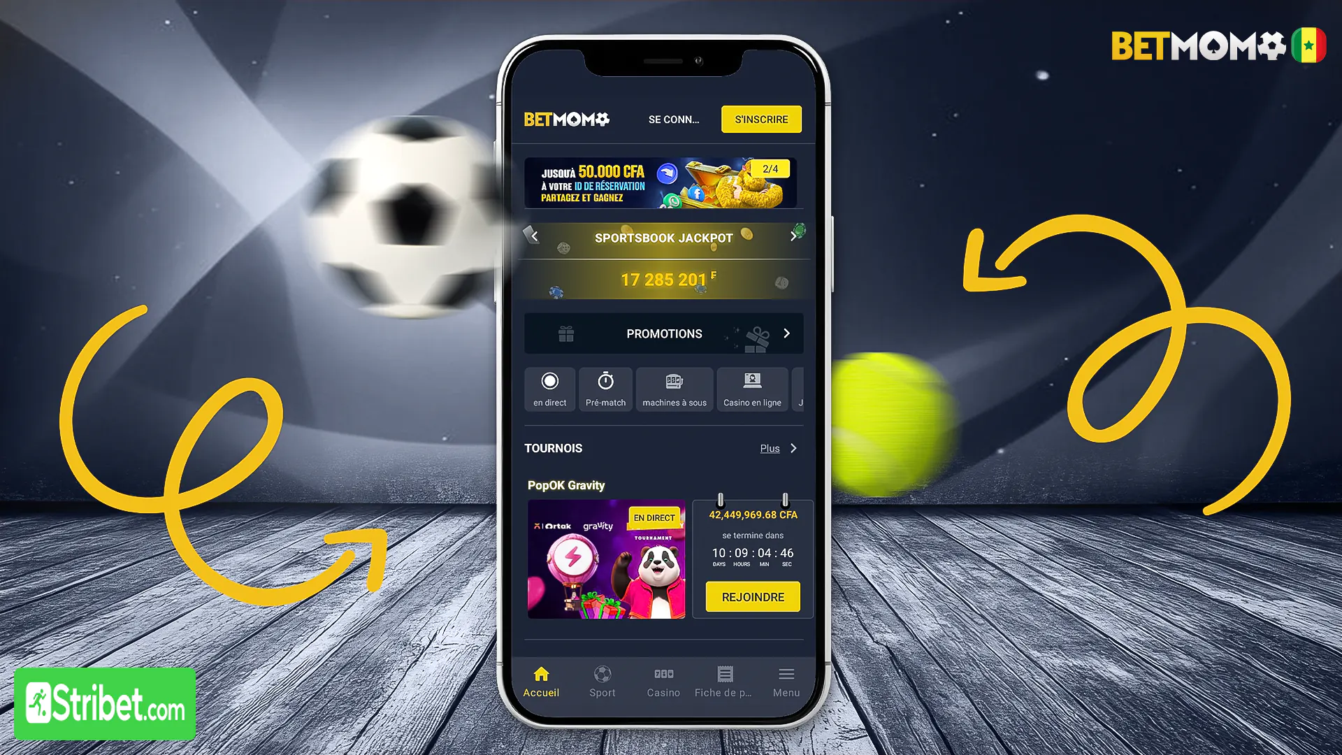 Présentation de Betmomo Sénégal Apk