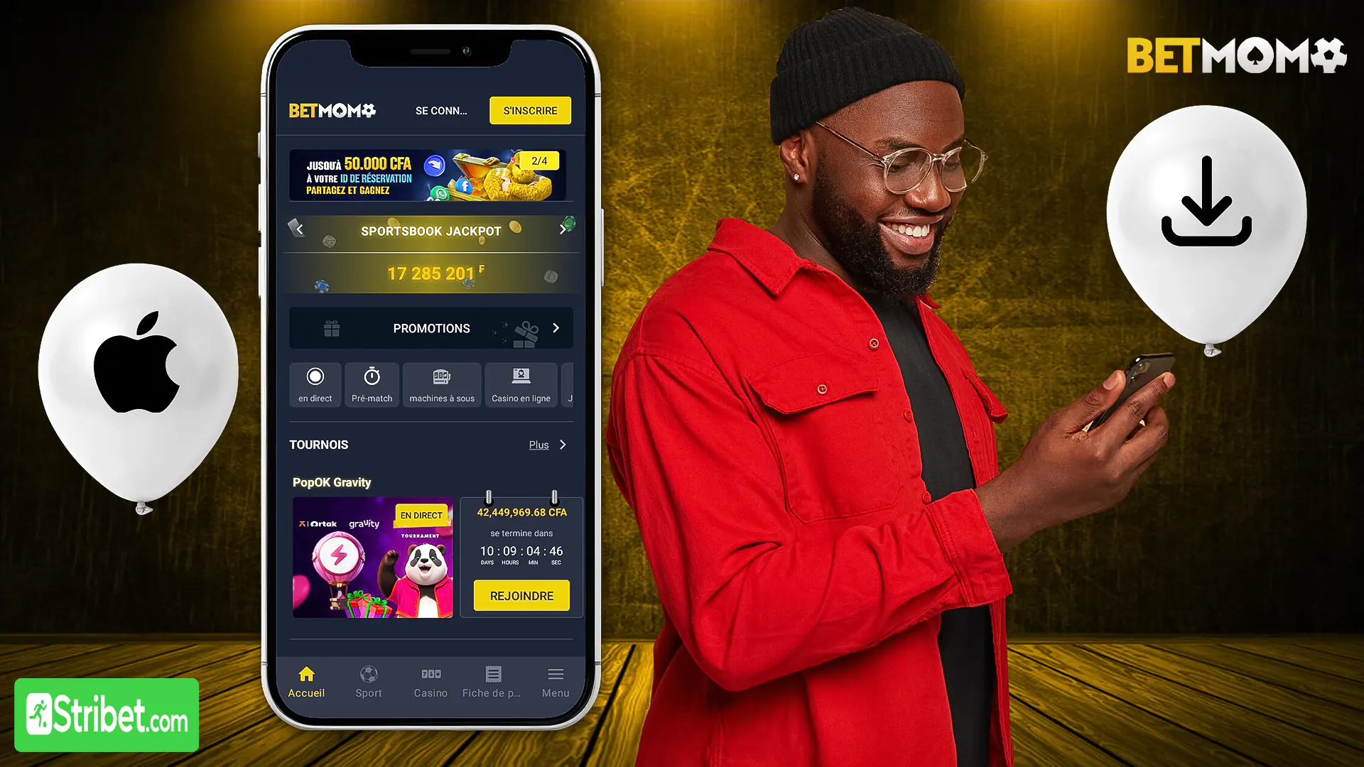 Télécharger Betmomo Apk iOS étape par étape