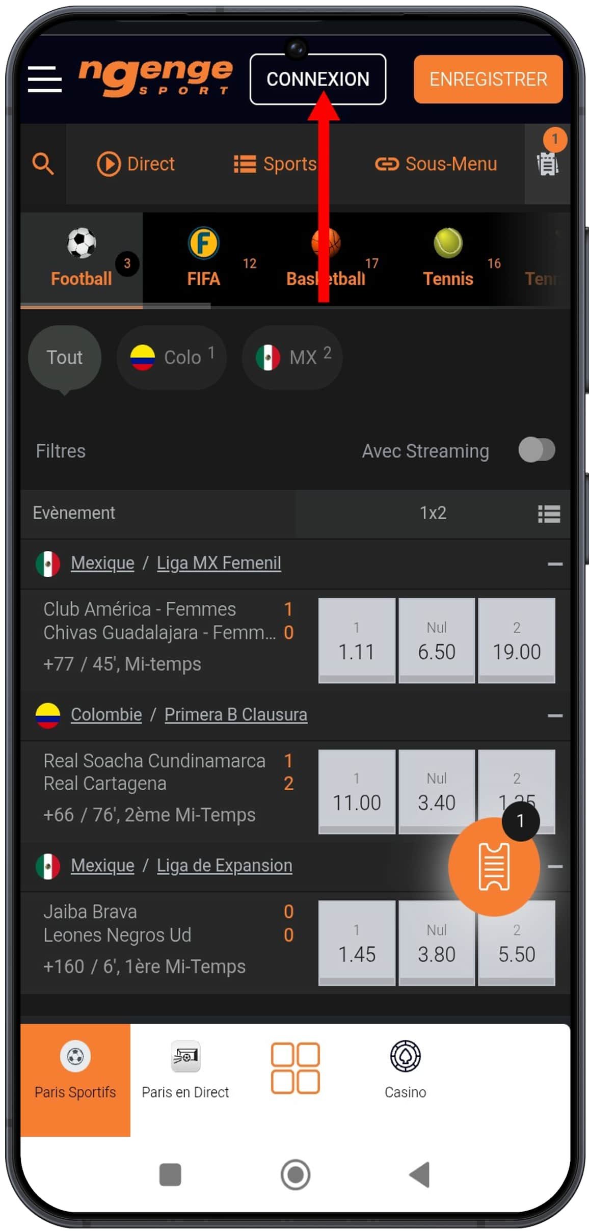 Se connecter à son compte