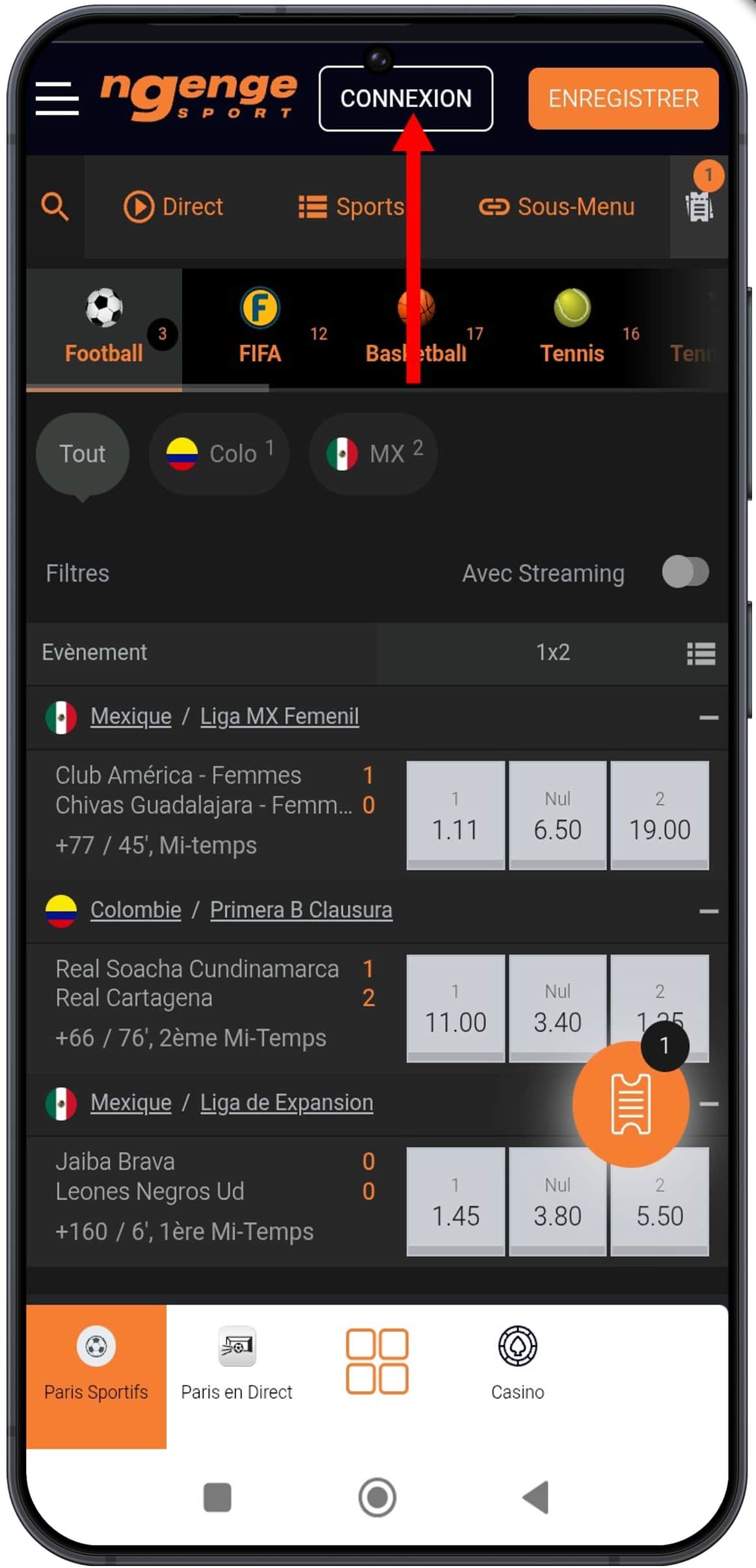 Se connecter à son compte