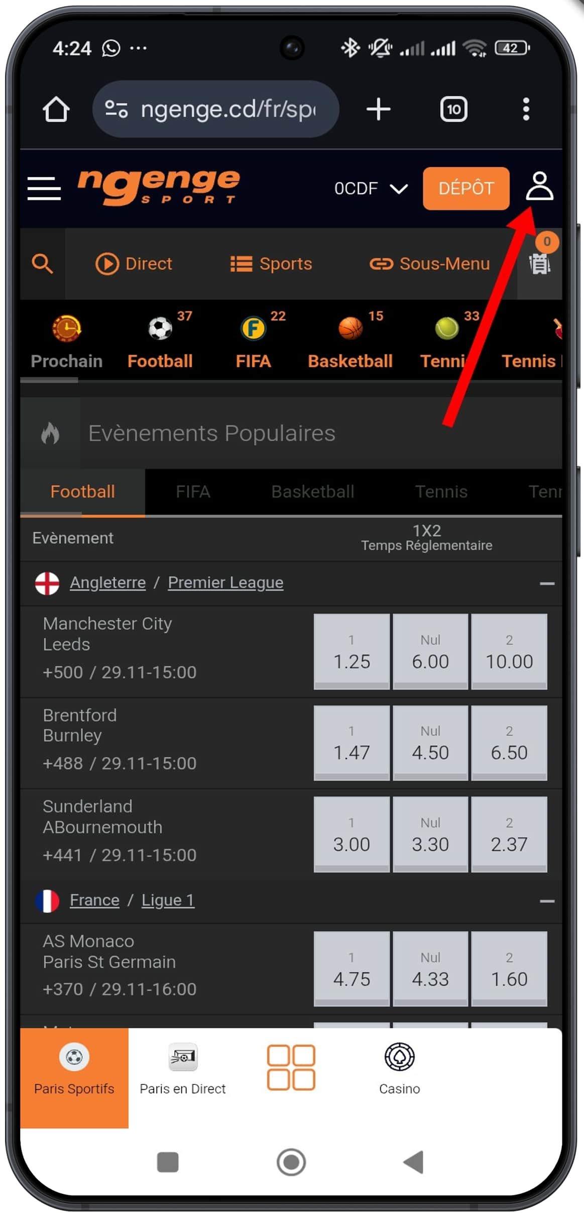 Accéder à l’espace personnel