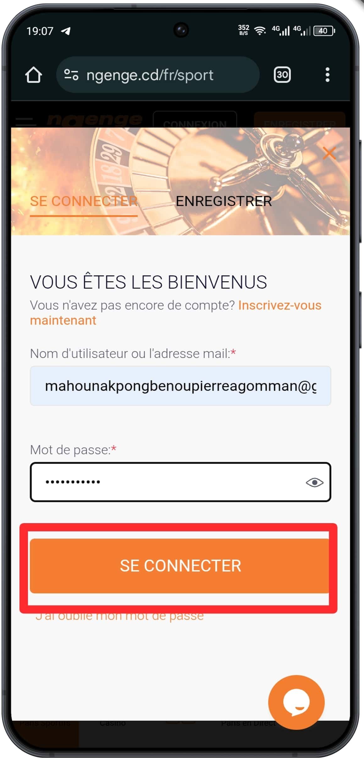 Se connecter à votre compte