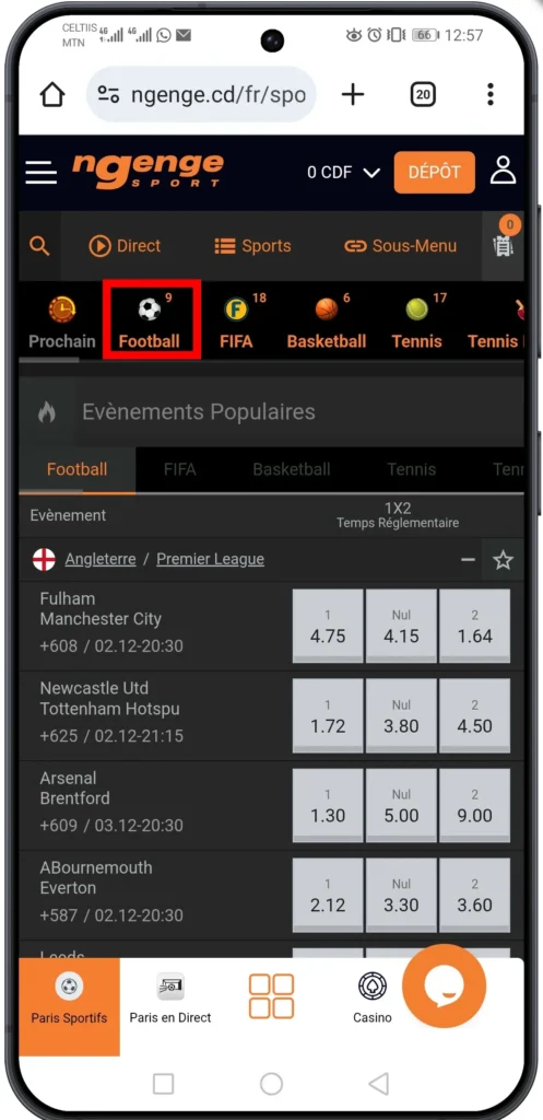 Choisir la discipline sportive