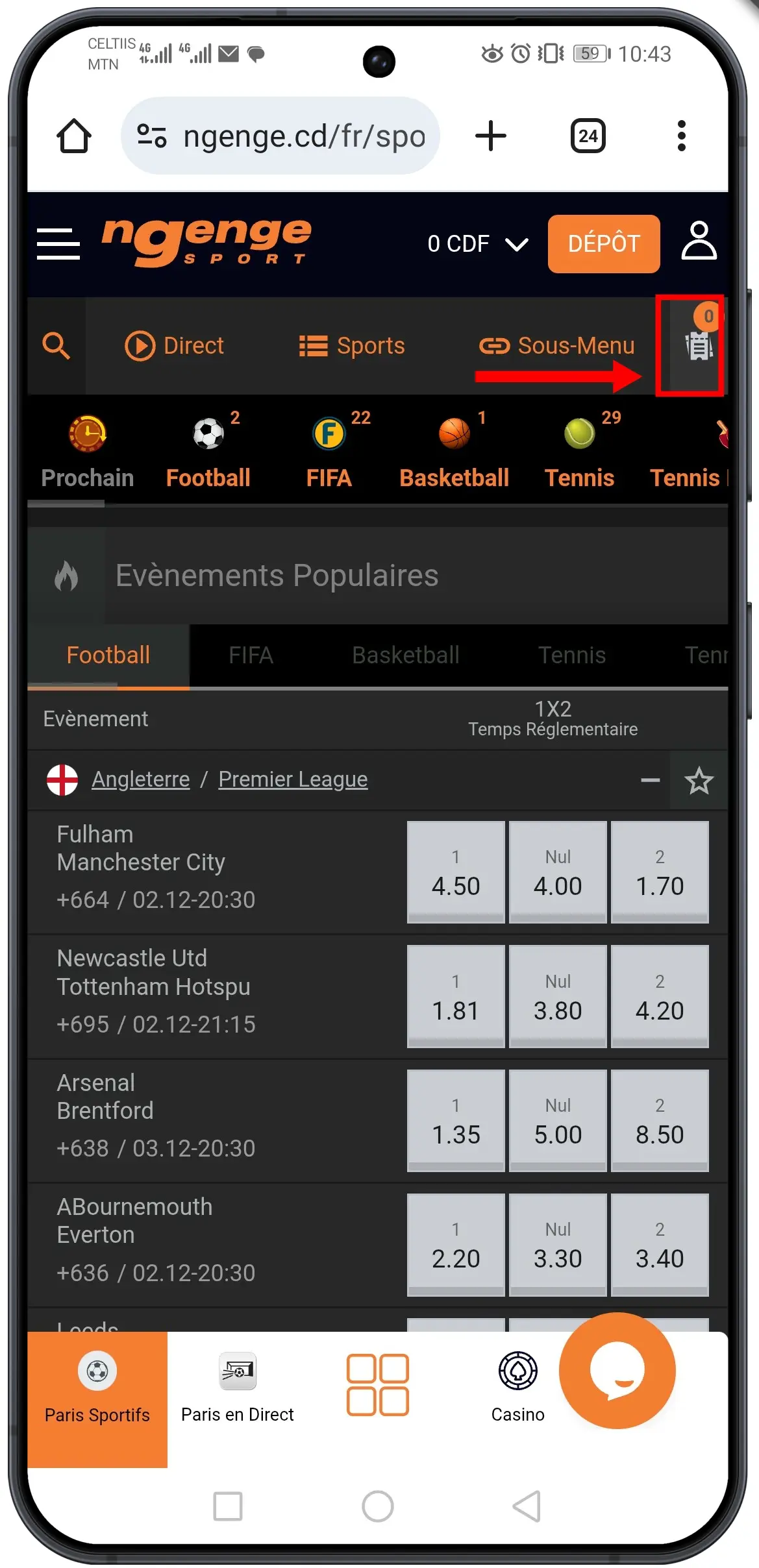 Accéder à la plateforme