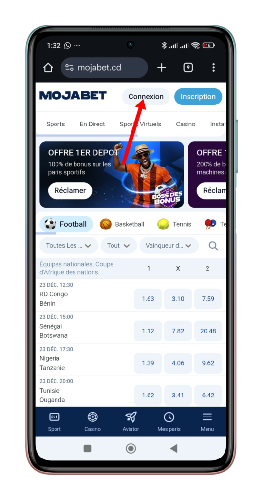 Se connecter à son compte