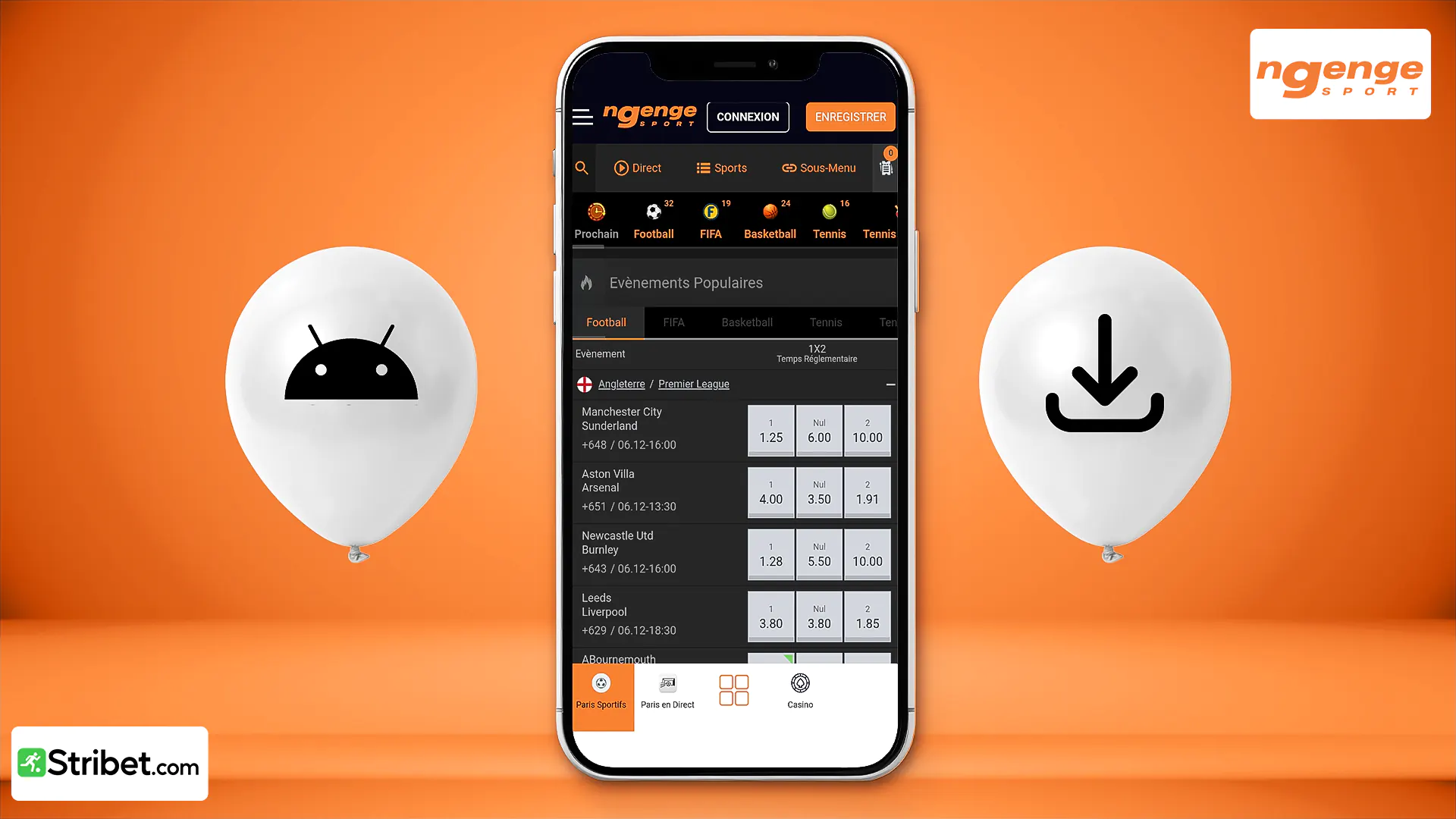 Comment télécharger et installer APK Ngenge Sport Android ?