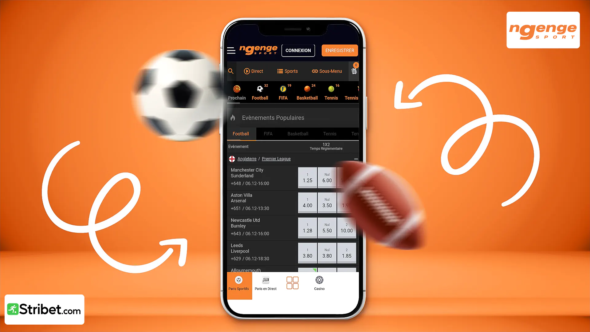 Comment placer un pari sur Ngenge Bet APK ?