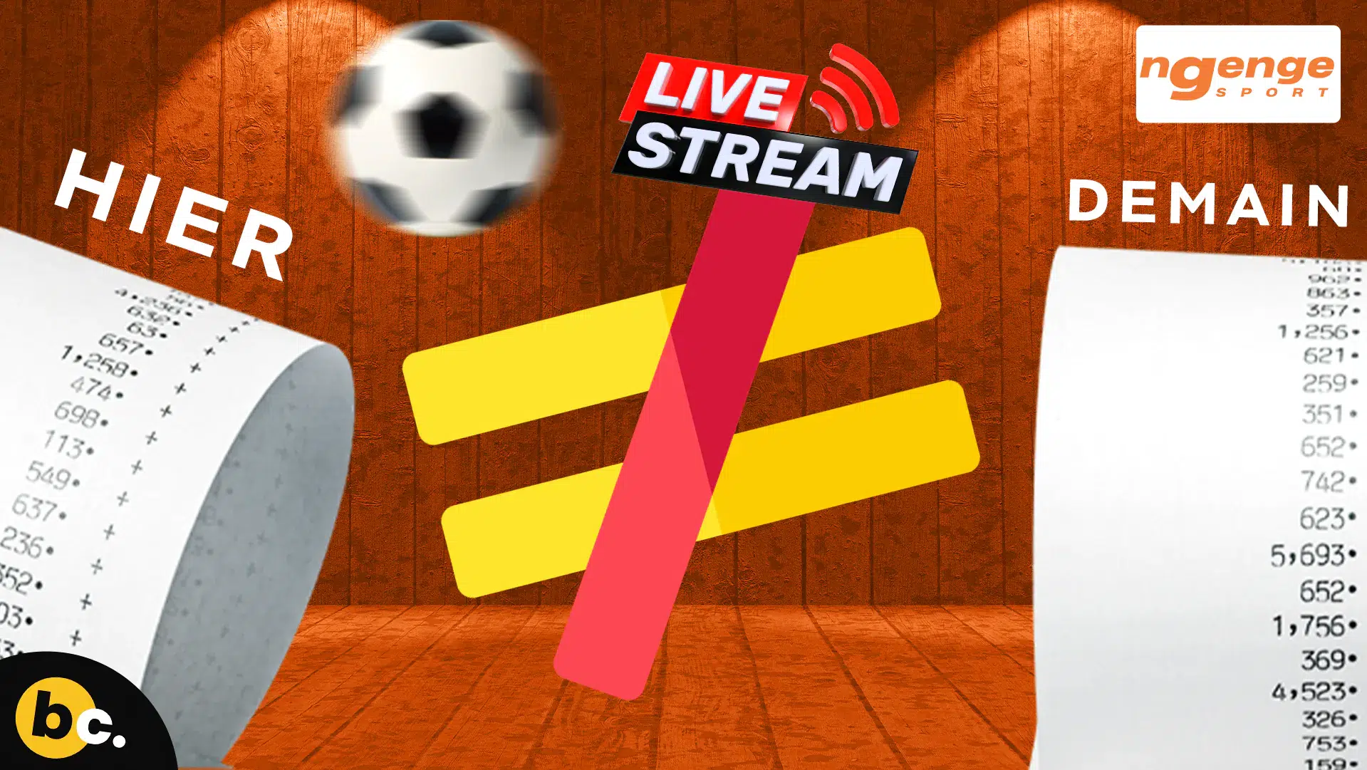 Différence entre ticket football d’hier, d’aujourd’hui et en direct