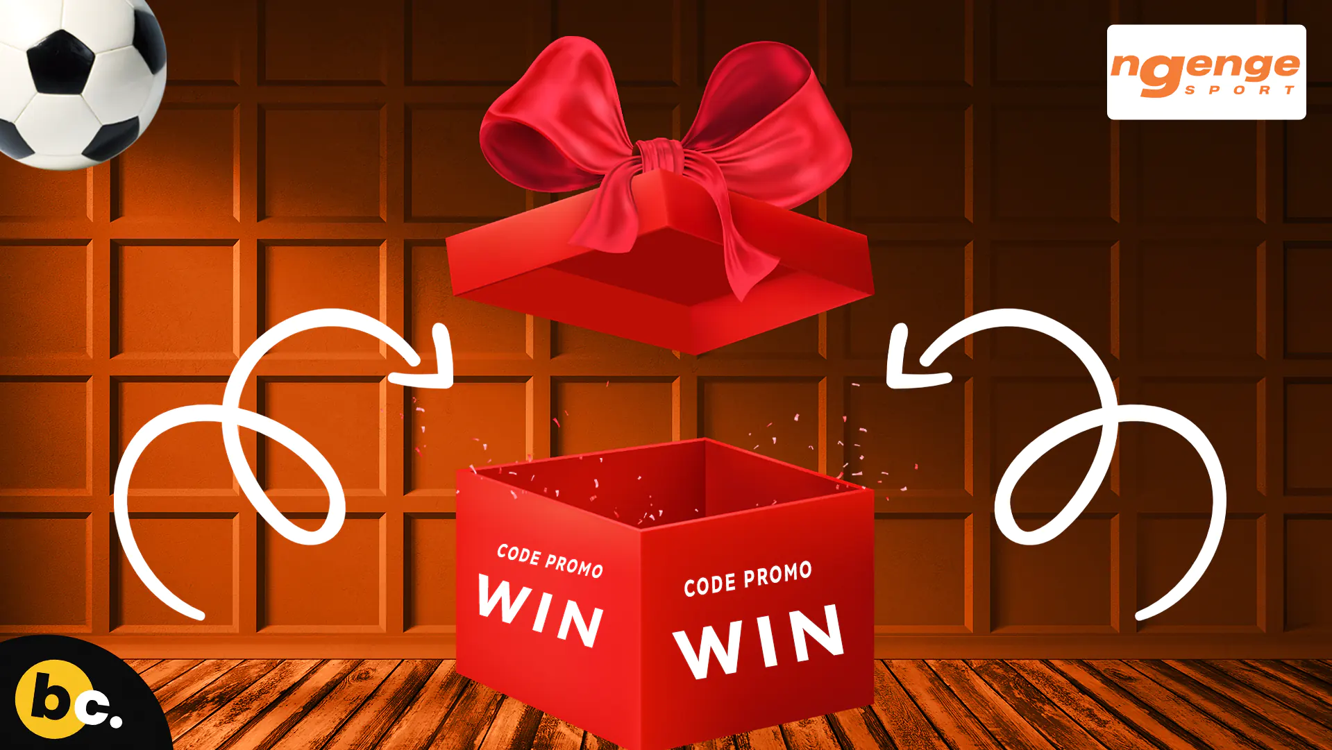 Bonus disponibles avec le code promo Ngenge Sport