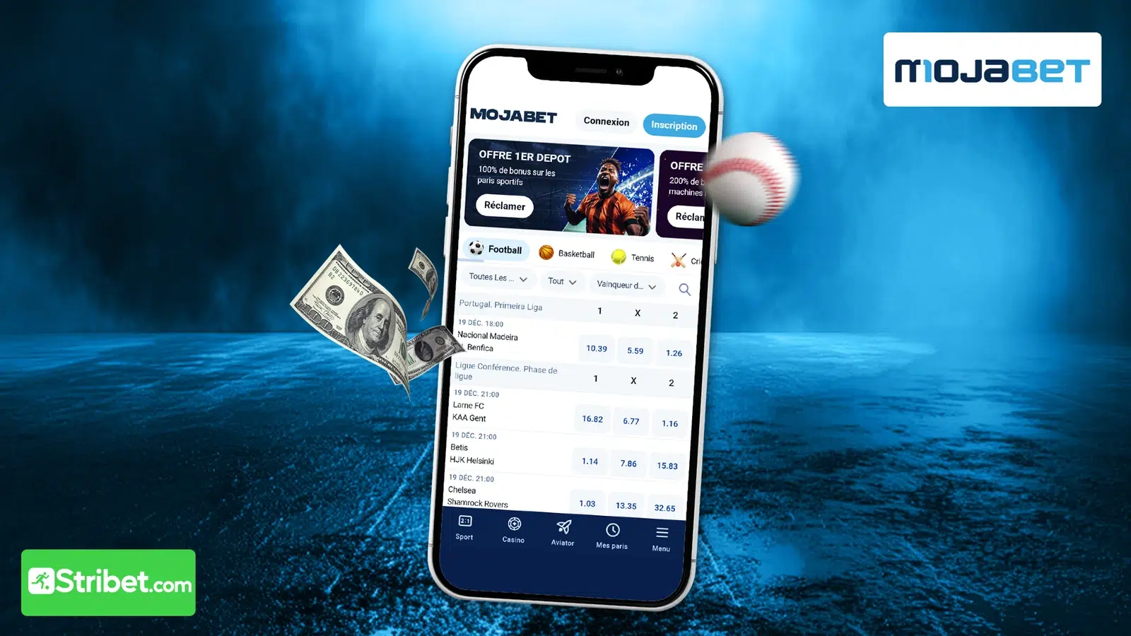 Comment placer un pari sur Mojabet APk
