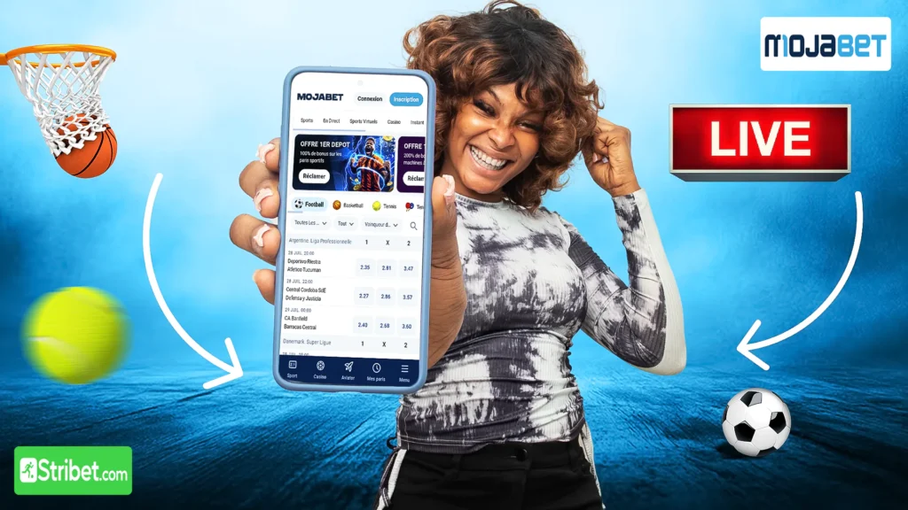Parier en live Mojabet sur mobile